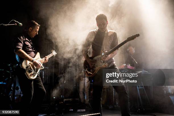 The american indie rock band Calexico performing live at Alcatraz in Milan, Italy, on 14 March 2018.