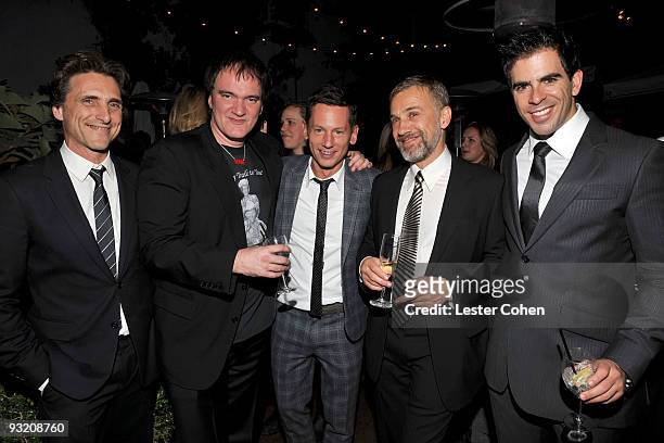 Producer Lawrence Bender, writer/director Quentin Tarantino, GQ editor-in-chief Jim Nelson, actor Christoph Waltz and actor Eli Roth attend the GQ...