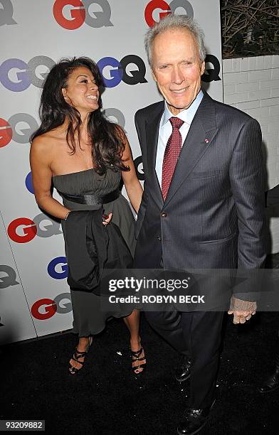 Actor Clint Eastwood arrives with his wife Diana Eastwood for the 2009 "Men Of The Year" party at Chateau Marmont in Los Angeles, California on...