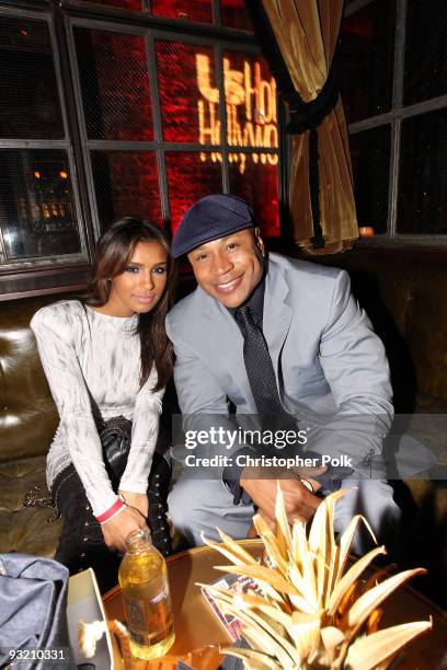 Singer Melody Thornton and rapper LL Cool J attend US Weekly's Hot Hollywood 2009 party at Voyeur on November 18, 2009 in West Hollywood, California.