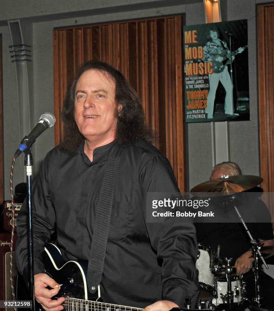 Tommy James attends the "Me, The Mob & The Music: One Helluva Ride with Tommy James & The Shondells" book release party at Gibson Guitar Studios on...