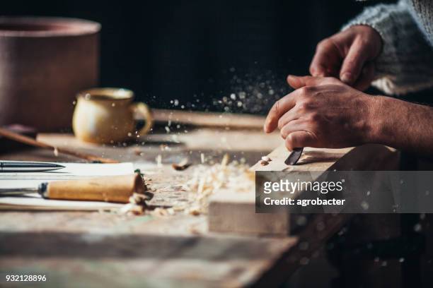 shaping wood - carving craft activity stock pictures, royalty-free photos & images