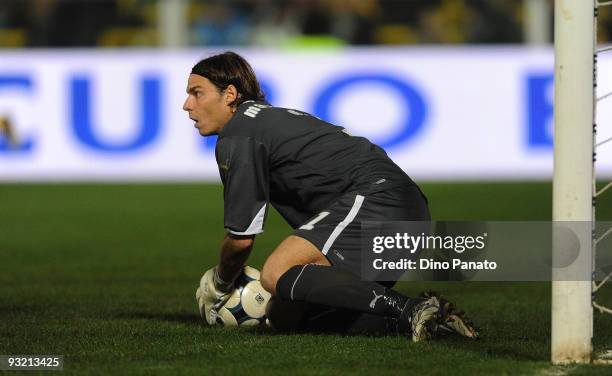 Federico Marchetti goal kepeer of Italy in action during International Friendly Match between Italy and Sweden at Dino Manuzzi Stadium on November...