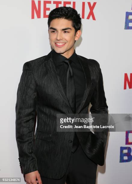 Diego Tinoco attends the premiere of Netflix's 'On My Block' on March 14, 2018 in Los Angeles, California.