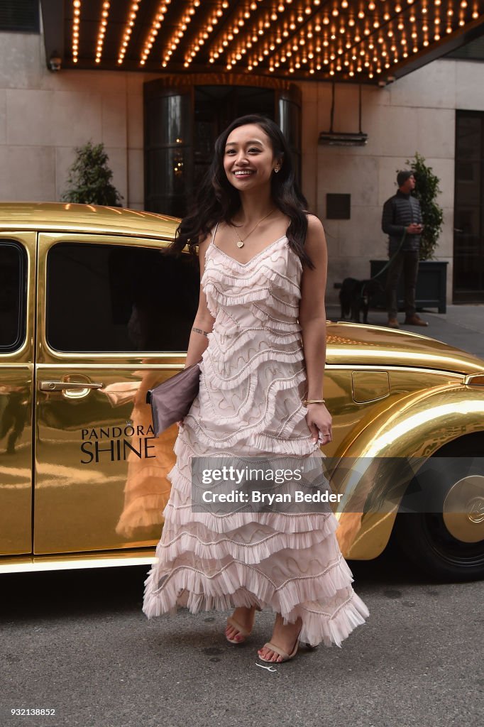 Hang Nyugen attends the PANDORA Jewelry Shine Collection Launch with