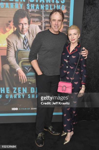 Kevin Nealon and Susan Yeagley attend the screening of HBO's The Zen Dairies of Garry Shandling at Avalon on March 14, 2018 in Hollywood, California."