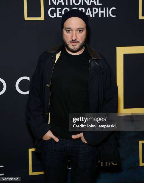 Gregg Bello attends "One Strange Rock" World Premiere at Alice Tully Hall on March 14, 2018 in New York City.