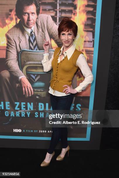 Kathy Griffin attends the Screening Of HBO's "The Zen Diaries Of Garry Shandling" at Avalon on March 14, 2018 in Hollywood, California.