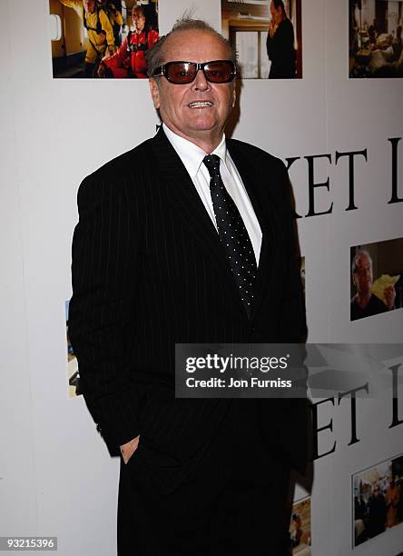 Jack Nicholson attends The Bucket List film premiere held at the Vue West End on January 23, 2008 in London, England.