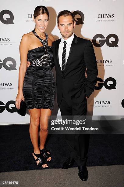Kristie Townley and Daniel MacPherson arrives for the 2009 GQ Men Of The Year Awards at Sydney University on November 19, 2009 in Sydney, Australia.