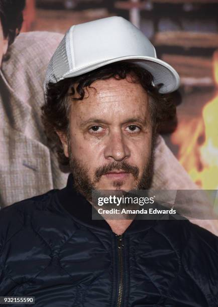 Comedian Pauly Shore arrives at a screening of HBO's "The Zen Diaries of Garry Shandling" at Avalon on March 14, 2018 in Hollywood, California.
