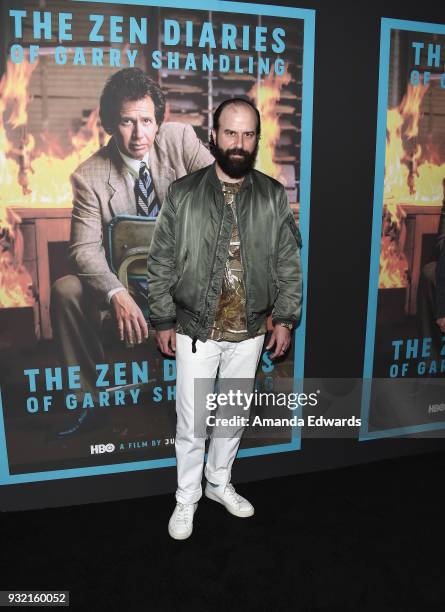 Actor Brett Gelman arrives at a screening of HBO's "The Zen Diaries of Garry Shandling" at Avalon on March 14, 2018 in Hollywood, California.