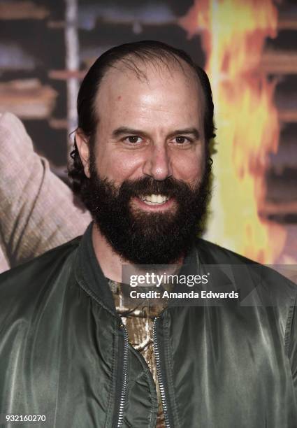 Actor Brett Gelman arrives at a screening of HBO's "The Zen Diaries of Garry Shandling" at Avalon on March 14, 2018 in Hollywood, California.