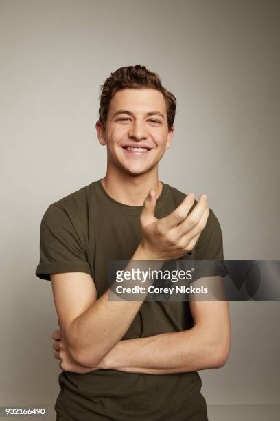 Actor Tye Sheridan from the film "Friday's Child" poses for a portrait in the Getty Images Portrait Studio Powered by Pizza Hut at the 2018 SXSW Film...