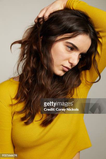 Actor Dylan Gelula from the film "Support The Girls" poses for a portrait in the Getty Images Portrait Studio Powered by Pizza Hut at the 2018 SXSW...