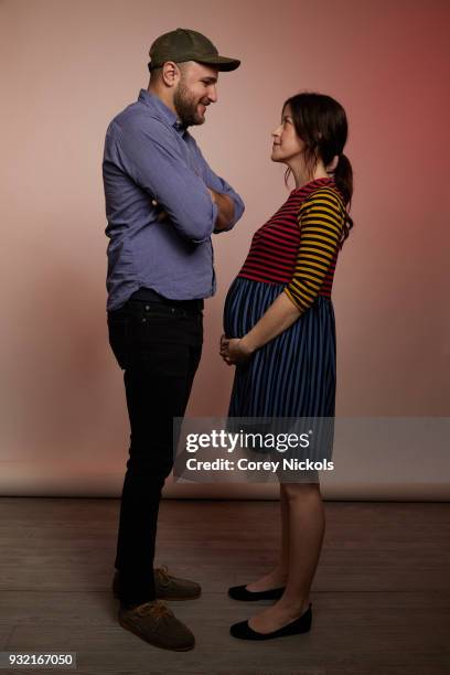 Producer/Writer Jordan Horowitz and Director/Writer Julia Hart from the film "Fast Color" pose for a portrait in the Getty Images Portrait Studio...