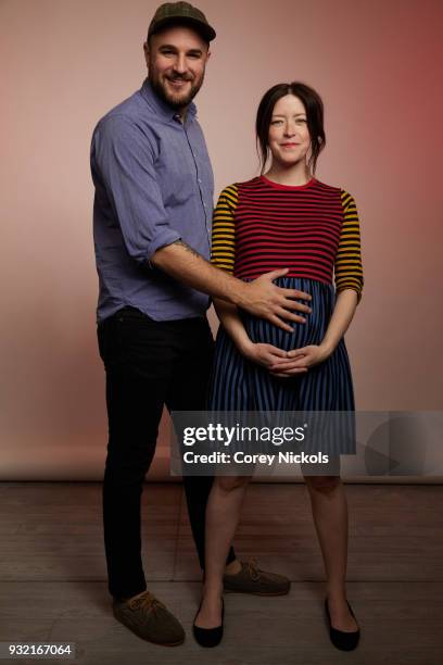 Producer/Writer Jordan Horowitz and Director/Writer Julia Hart from the film "Fast Color" pose for a portrait in the Getty Images Portrait Studio...