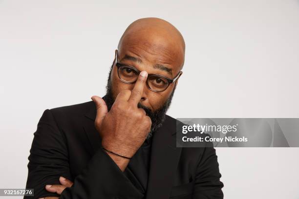 Director Salim Akil from the show "Black Lightning" poses for a portrait in the Getty Images Portrait Studio Powered by Pizza Hut at the 2018 SXSW...