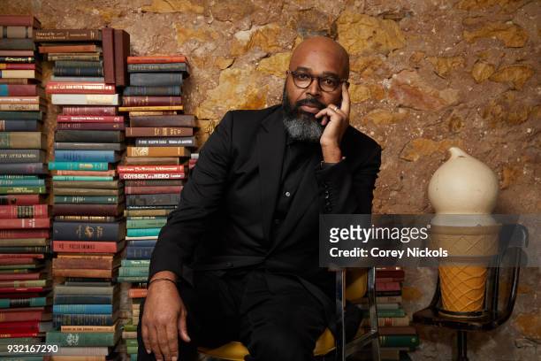 Director Salim Akil from the show "Black Lightning" poses for a portrait in the Getty Images Portrait Studio Powered by Pizza Hut at the 2018 SXSW...