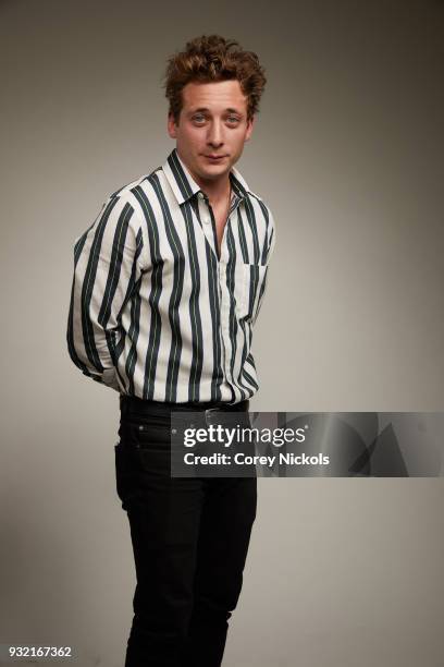 Actor Jeremy Allen White from the film "Shotgun" poses for a portrait in the Getty Images Portrait Studio Powered by Pizza Hut at the 2018 SXSW Film...