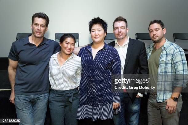 Michael Lowry, Jenna Ushkowitz, Kat Moon, Jan Daube and Johnathan Tchaikovsky attends the "Yellow Fever" Los Angeles Feature Film Premiere And Q&A at...
