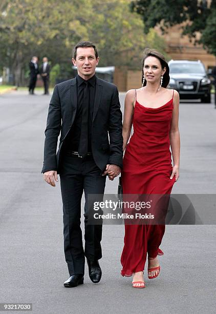 Rove McManus and Tasma Walton arrive for the 2009 GQ Men Of The Year Awards at Sydney University on November 19, 2009 in Sydney, Australia.