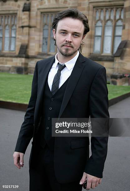 Actor Matthew Newton arrives for the 2009 GQ Men Of The Year Awards at Sydney University on November 19, 2009 in Sydney, Australia.