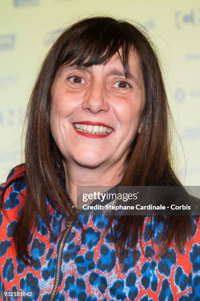 Sylvie Pialat attends the "La Fete Du Court Metrage" on March 14, 2018 in Paris, France.