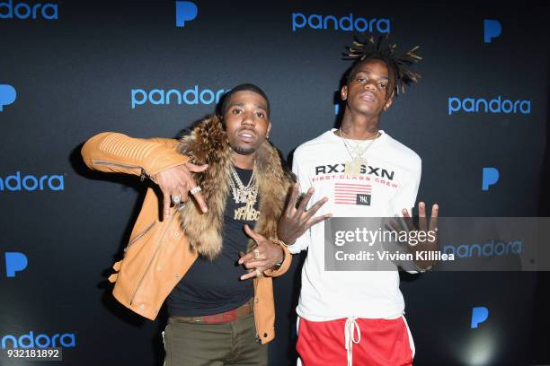 Lucci and Jaydayoungan attend Pandora SXSW 2018 on March 15, 2018 in Austin, Texas.