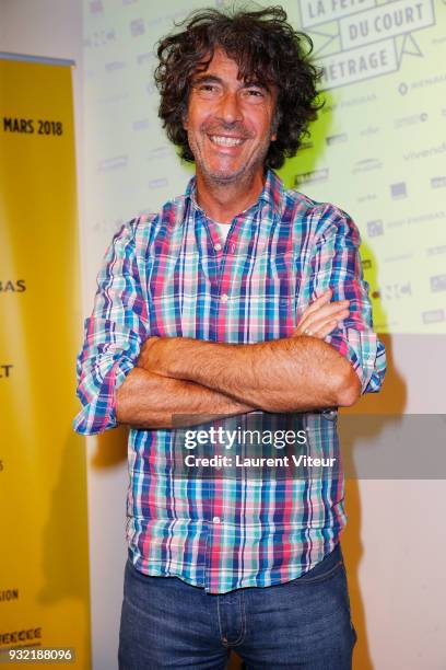 Eric Lavaine attends "la Fete du Court Metrage" on March 14, 2018 in Paris, France.