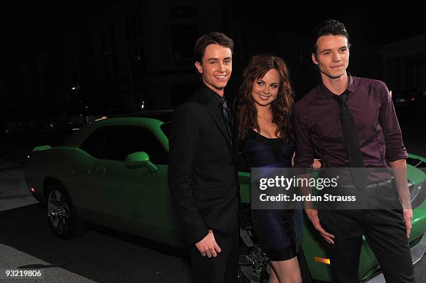 Actors Ryan Kelley, Galadriel Stineman and Nathan Keyes attend the Los Angeles Premiere of "Ben 10: Alien Swarm" held at the Warner Brothers Steven J...