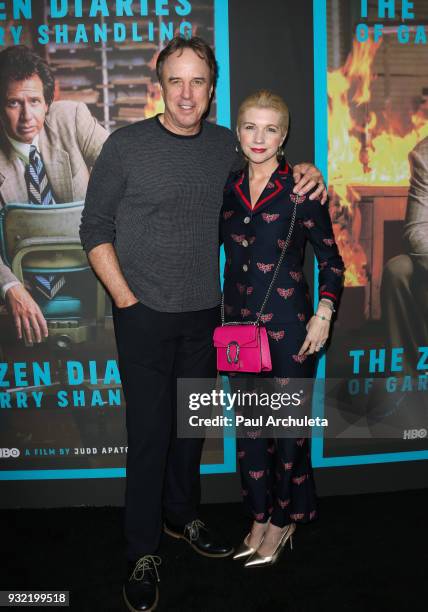 Actor Kevin Nealon and Susan Yeagley attend the screening of HBO's "The Zen Diaries Of Garry Shandling" at Avalon on March 14, 2018 in Hollywood,...