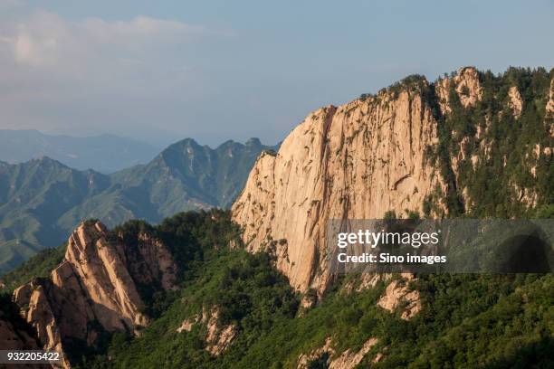 clear sky over mountains, chengde, hebei, china - chengde stock pictures, royalty-free photos & images