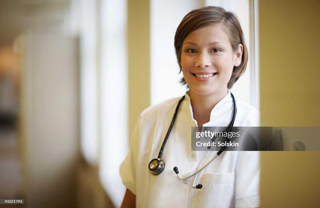Portrait of nurse in a hospital