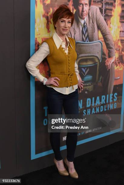 Kathy Griffin attends Screening Of HBO's "The Zen Diaries Of Garry Shandling" - Arrivals at Avalon on March 14, 2018 in Hollywood, California.