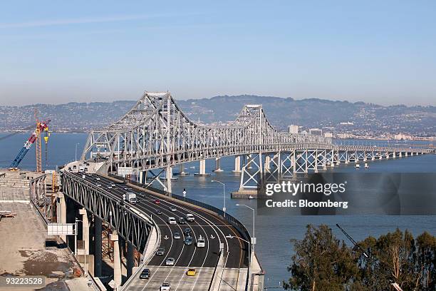 Bay Bridge Map San Francisco Oakland Bay Bridge Construction Photos and Premium High ...