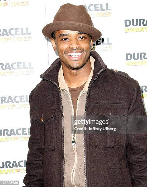 Actor Larenz Tate attends the 2009 Duracell Power Rovers unveiling in Times Square on November 19, 2009 in New York City.