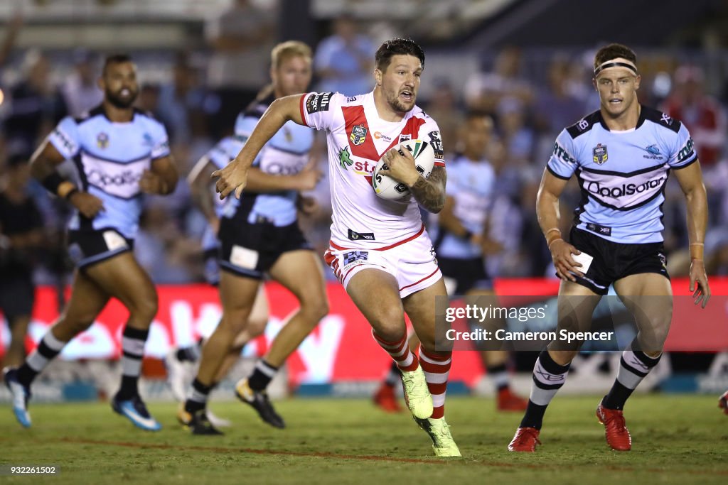 NRL Rd 2 - Sharks v Dragons