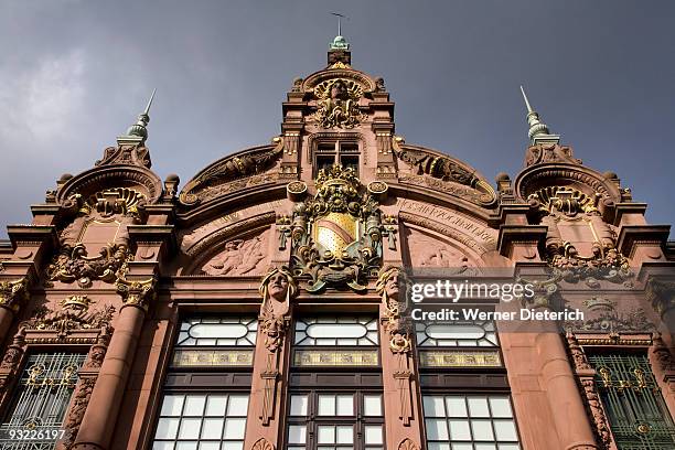 germany, baden-württemberg, heidelberg, university library, low angle view - heidelberg germany stock-fotos und bilder