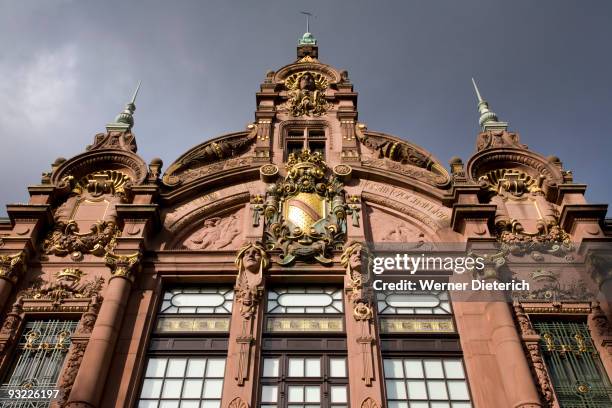 germany, baden-württemberg, heidelberg, university library, low angle view - heidelberg germany stock pictures, royalty-free photos & images