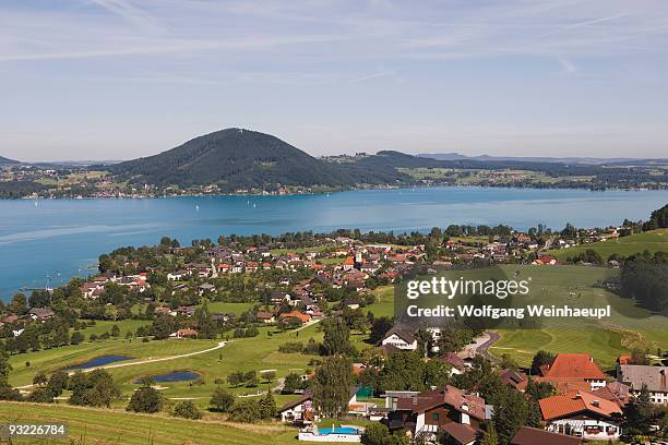 austria, lake attersee, weyregg - attersee stock-fotos und bilder