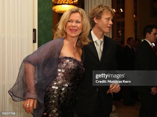 Marion Kracht and her husband are seen during the Bjoern Schulz Foundation Charity Concert at Konzerthaus Am Gendarmenmarkt on November 19, 2009 in...