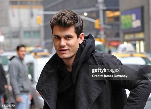 John Mayer visits "Late Show With David Letterman" at the Ed Sullivan Theater on November 19, 2009 in New York City.