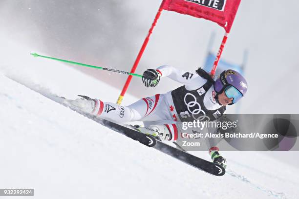 Anna Veith of Austria competes during the Audi FIS Alpine Ski World Cup Finals Men's and Women's Super G on March 15, 2018 in Are, Sweden.