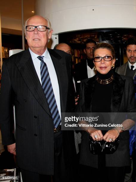 Vittorio Emanuele of Savoia and Marina Doria attend the launch of the book 'C'era una volta un principe' on November 19, 2009 in Milan, Italy.