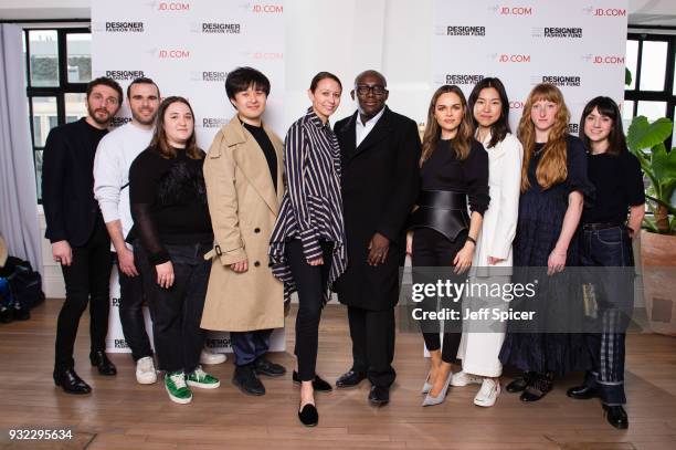 David Koma, Paul Almeida, Marta Marques, Huishan Zhana, Caroline Rush , Edward Enninful , Maria Hatzistefanis , Rejina Pyo, Molly Goddard and...