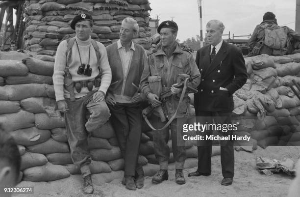 British actor Peter Lawford , Brigadier and commander Simon Fraser, 15th Lord Lovaton , Irish actor Richard Todd , and British Army officer John...