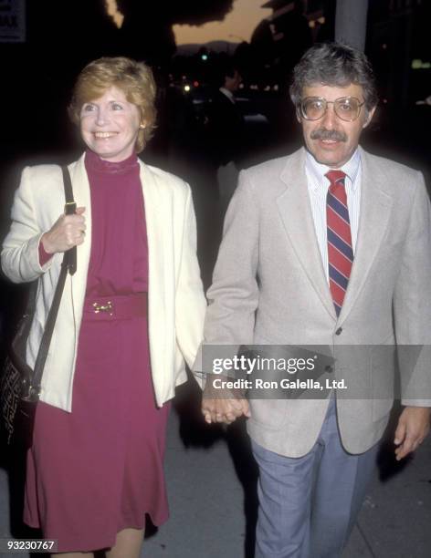 Actress Bonnie Franklin and husband Marvin Minoff attend the "Cloud Nine" Opening Night Performance on May 8, 1983 at the Los Angeles Stage Company...