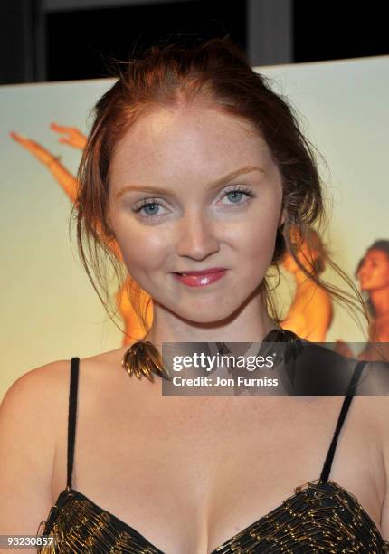 Lily Cole attends the cocktail reception for the launch of the 2010 Pirelli Calendar at Old Billingsgate Market on November 19, 2009 in London,...