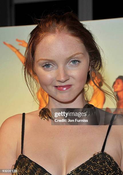 Lily Cole attends the cocktail reception for the launch of the 2010 Pirelli Calendar at Old Billingsgate Market on November 19, 2009 in London,...